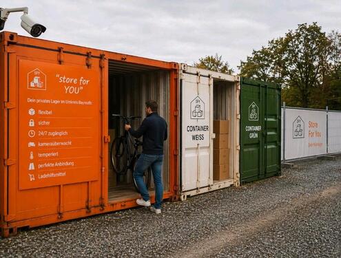 Foto - Lagercontainer zu vermieten f. Reifen, Fahrräder, Entrümpelung