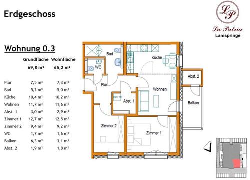 Foto - Barrierearme Neubauwohnung mit Blick auf den Heber
