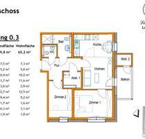 Barrierearme Neubauwohnung mit Blick auf den Heber - Lamspringe