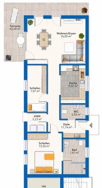 Foto - 3 Zimmer Terrassenwohnung in Stade