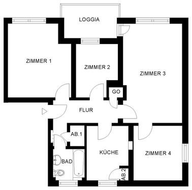 Foto - Helle 4-Zimmer-Wohnung in Lennestadt
