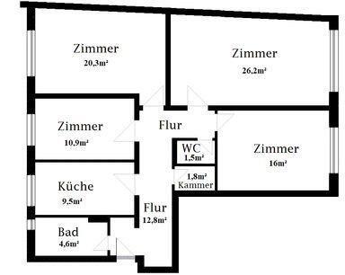Foto - 4 Zi. ETW in München Neuhausen, gewerbl. nutzbar, von privat