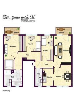 Foto - 4 Zimmer Erdgeschoßwohnung zur Miete in Chemnitz