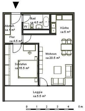 Foto - 2 Zimmer Etagenwohnung zur Miete in Hannover
