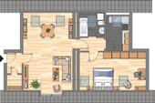 Foto - 2 Zimmer Dachgeschoßwohnung zur Miete in Herne