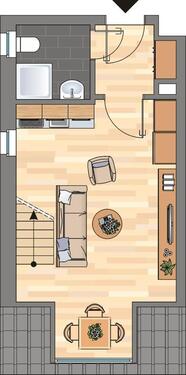 Foto - 2 Zimmer Dachgeschoßwohnung zur Miete in Wilhelmshaven