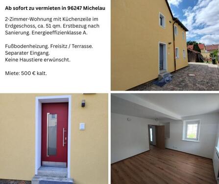 Foto - Etagenwohnung zur Miete in Michelau in Oberfranken