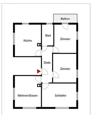 Foto - Stilvoll sanierte 4 Zimmer-Wohnung mit Balkon Erdmannhausen
