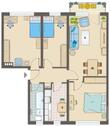 Foto - 3-Raumwohnung mit Esszimmer *Tageslichtbad mit Wanne*