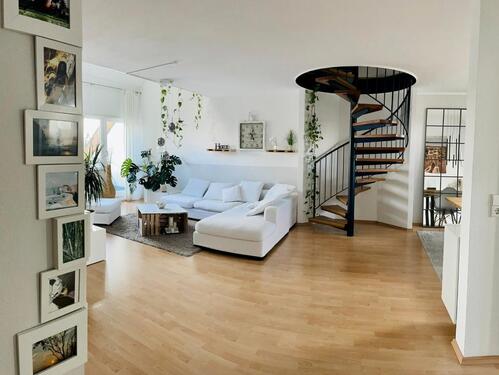 Foto - Großzügige, helle möblierte Maisonette-Wohnung mit Skyline Blick