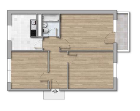 Foto - 3 Zimmer Erdgeschoßwohnung zur Miete in Kolkwitz
