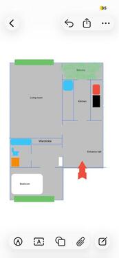 Foto - 2 Zimmer Etagenwohnung zur Miete in Hamburg