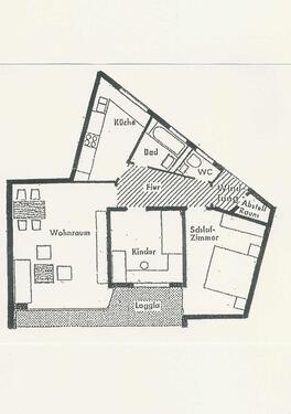 Foto - 3-Zi.-Whg. in Stuttgart Fasanenhof im Hochhaus