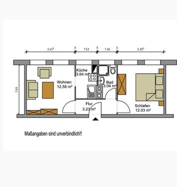 Foto - Nachmieter für 2 Zimmer Wohnung in Neumünster