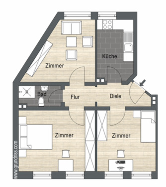 Foto - Helle 3-Zimmer-Wohnung in der Neustadt – Ideal für Stadtliebhabe