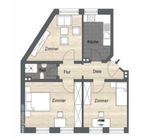 Helle 3-Zimmer-Wohnung in der Neustadt – Ideal für Stadtliebhabe - Flensburg Altstadt