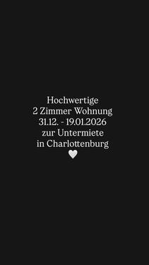 Foto - Wohnung Untermiete Charlottenburg TOP Lage 31.12.-19.1.26