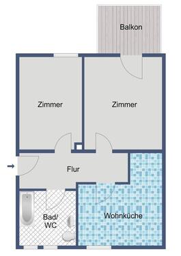 Foto - Etagenwohnung in Kassel zur Miete