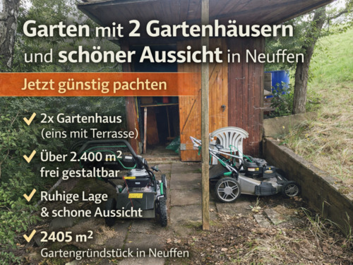 Foto - Biete Gartengrundstück mit Gartenhaus in Neuffen - Frühling kommt