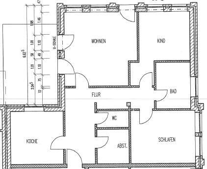 Foto - großzügige 3-Zimmerwohnung mit Balkon