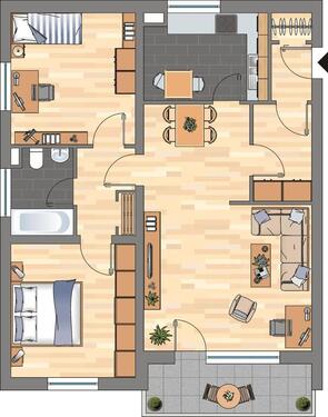 Foto - 3 Zimmer Etagenwohnung zur Miete in Braunschweig