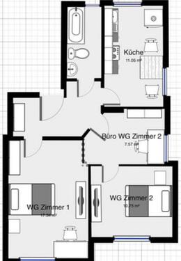 Foto - 2 Zimmer Etagenwohnung zur Miete in Hildesheim