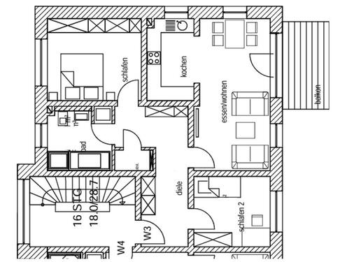 Foto - 3 Zimmer Etagenwohnung in Nandlstadt