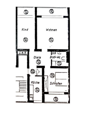 Foto - 3 Zimmer Etagenwohnung zur Miete in Krefeld