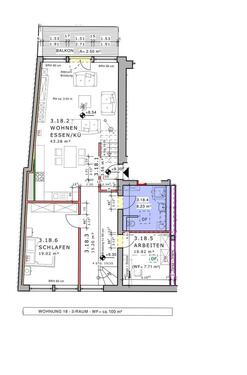 Foto - 3 Zimmer Etagenwohnung zur Miete in Nordhausen