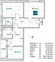 Foto - 3-Zimmer-Wohnung mit Essbereich.