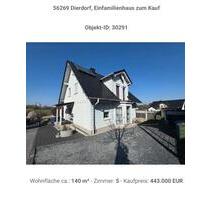 Einfamilienhaus zu verkaufen - 443.000,00&nbsp;EUR Kaufpreis, ca.&nbsp; 140,00&nbsp;m&sup2; in Dierdorf (PLZ: 56269)