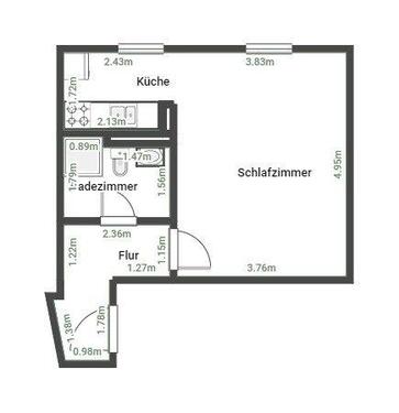 Foto - 1,0 Zimmer Wohnung in Chemnitz Schloßchemnitz