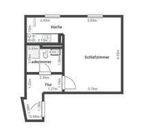 1,0 Zimmer Wohnung in Chemnitz Schloßchemnitz