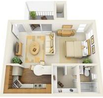 Exklusive, gepflegte 1-Zimmer-Wohnung mit gehobener Innenausstattung mit Balkon und EBK - Uelzen
