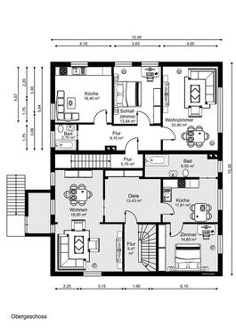 Foto - 3 Zimmer Etagenwohnung zur Miete in Löhne