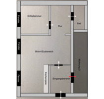 2-Raumwohnung (EG) im Altbau - gehobene Ausstattung - - An der Schmücke