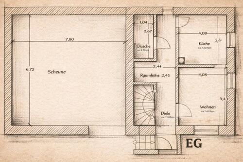 Foto - 1 Zimmer Bauernhaus, Landhaus in Bechtolsheim