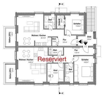 Foto - 2 Zimmer Etagenwohnung zur Miete in Nienburg (Weser)