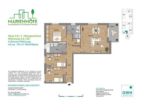 Foto - 4 Zimmer Etagenwohnung zur Miete in Dresden