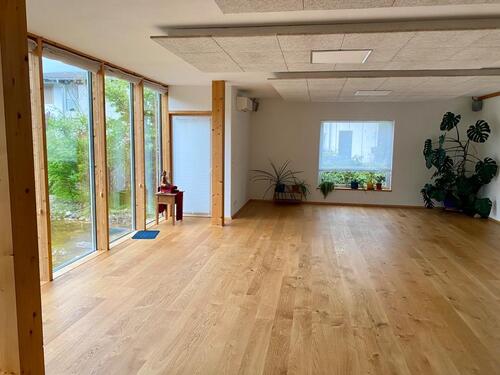 Foto - großer Raum für Gruppentherapie, Workshops, Seminare und mehr!