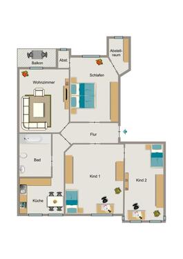 Foto - 4.5 Zimmer Etagenwohnung zur Miete in Bochum