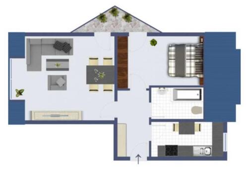 Foto - 2 Zimmer Dachgeschoßwohnung zum Kaufen in Naumburg (Saale)