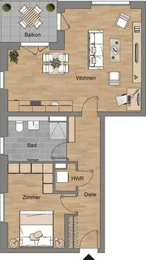 Foto - 2 Zimmer Etagenwohnung zur Miete in Dresden