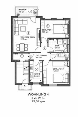 Foto - 3.5 Zimmer Etagenwohnung zur Miete in Wesel