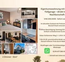 Helle, freundliche 2 Zimmer Wohnung mit Balkon, TG mit eigenem St - Plochingen