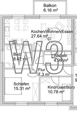 Foto - 2.5 Zimmer Etagenwohnung in Niederlangen