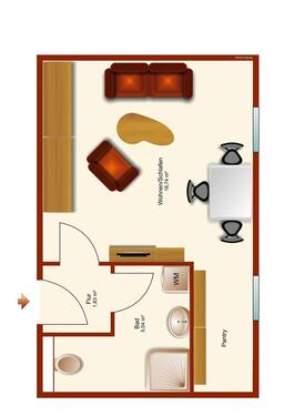 Foto - 1 Zimmer Etagenwohnung in Wernigerode