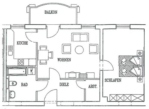 Foto - 2 Zimmer Etagenwohnung zur Miete in Naumburg (Saale)