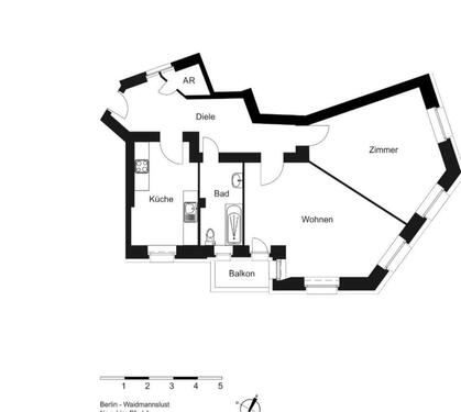 Foto - Nachmieter für 2-Zimmerwohnung ab 01.02. in Waidmannslust