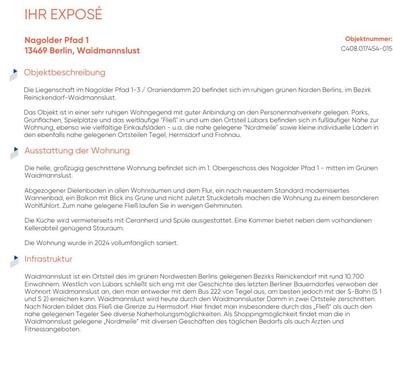 Foto - 2 Zimmer Etagenwohnung zur Miete in Berlin